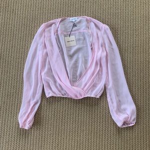 Superdown pink top NWT